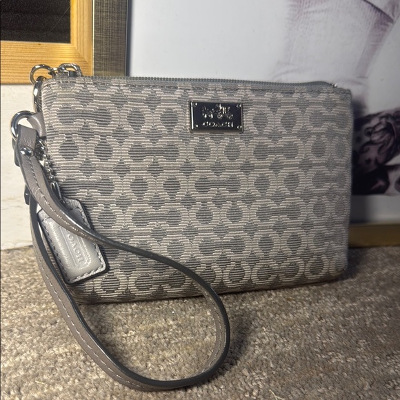 Coach Gray Wristlet - Picture 3 of 8